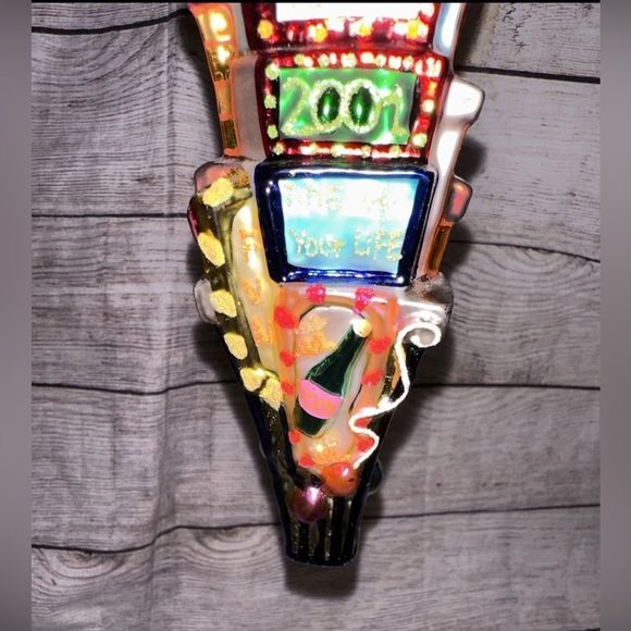 Christopher Radko Countdown 2001 Glass‎ New Years Ornament Dated - Picture 3 of 8